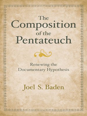 cover image of The Composition of the Pentateuch